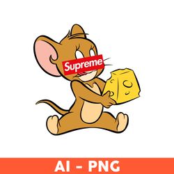 supreme jery png, jery png, tom and jery png, logo supreme brand svg, fashion brand svg - download file