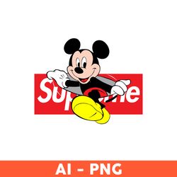 supreme mickey png, mickey png, disney png, supreme disney png, logo supreme brand svg, fashion brand svg - download