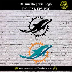 Miami Dolphins Logo SVG Vector Digital product - instant download