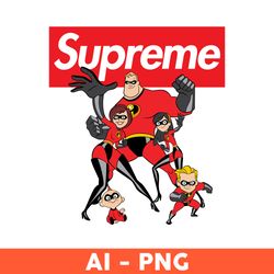 Mr. Incredible Supreme Png, Mr. Incredible Svg, Supreme Logo Png, Cartoon Supreme Png, Fashion Brand Svg - Download