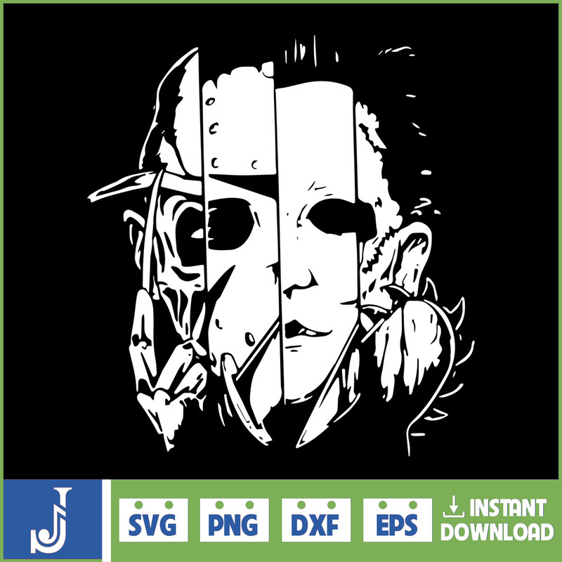 Horror SVG Halloween Horror SVG Horror Friends svg Horror characters svg Halloween svg Instant Download (20).jpg