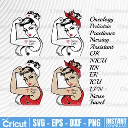 official nurse life rosie svg - eps - ai - dxf - cut file - silhouette - cricut - rosie svg - nurse life svg
