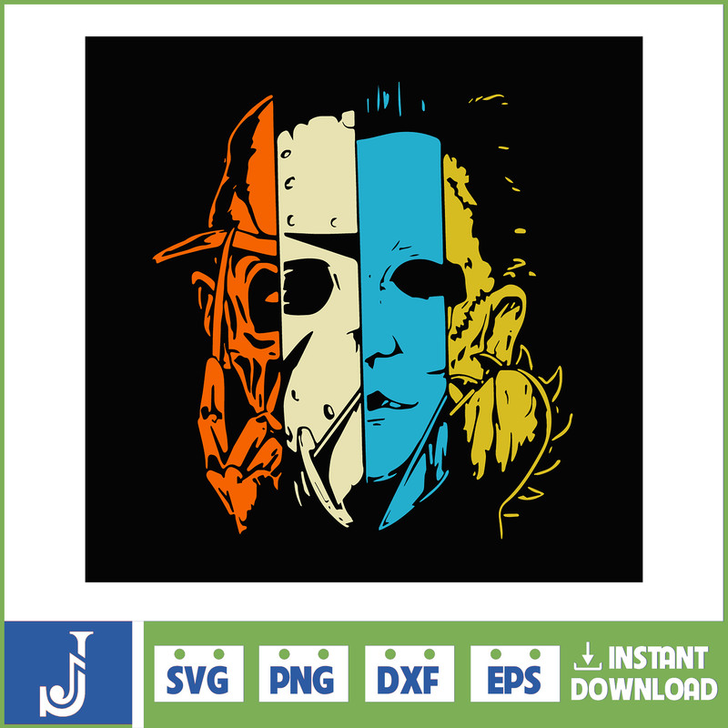 Horror SVG Halloween Horror SVG Horror Friends svg Horror characters svg Halloween svg Instant Download (4).jpg