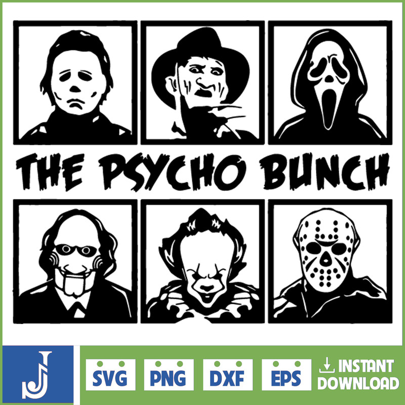 Horror SVG Halloween Horror SVG Horror Friends svg Horror characters svg Halloween svg Instant Download (43).jpg