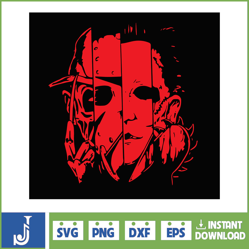 Horror SVG Halloween Horror SVG Horror Friends svg Horror characters svg Halloween svg Instant Download (5).jpg