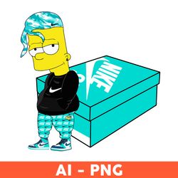 nike box x bart simpson png, bart simpson png, nike logo png, sport fashion png, ai digital file - download