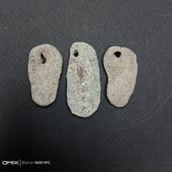 Set of 3 hag stones, bulk of hag stones, hag rock,  hagstone, rare stone with a hole, hag stone, amulet stone