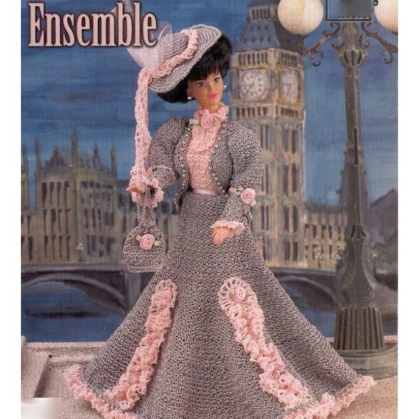 crochet pattern PDF- Fashion doll Barbie Vintage Style Walki - Inspire ...