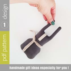 bunny sewing pattern pdf rag doll tutorial in english, stuffed animal sewing diy, minimalism style
