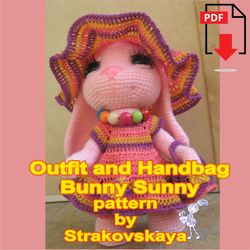 TUTORIAL: Outfit and Handbag for amigurumi (bunny, doll, bear) crochet pattern