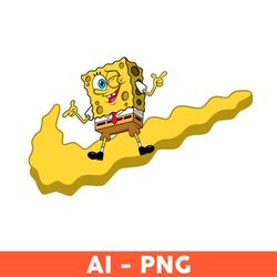 SpongeBob Nike Png, Nike Logo Png, SpongeBob Swoosh Png, SpongeBob Png, Sport Brand Png, Ai Digital File - Download