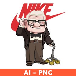 carl fredricksen nike png, nike logo png, carl fredricksen png, cartoon nike png, ai digital file - download file