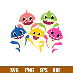 Baby Shark Png, Shark Family Png, Ocean Life Png, Cute Fish Png, Shark Png Digital File, BBS13