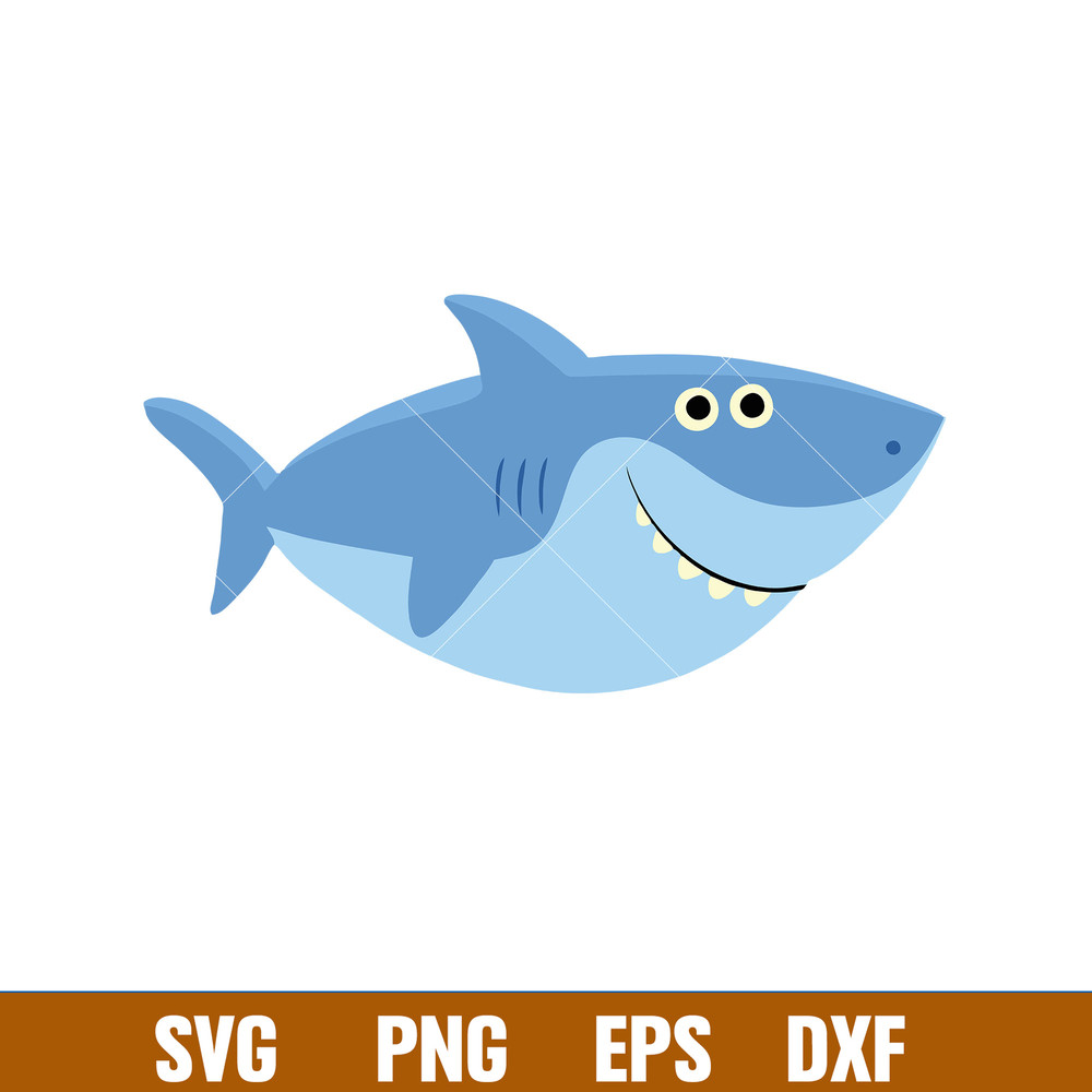Baby Shark Png, Shark Family Png, Ocean Life Png, Cute Fish Png, Shark Png Digital File, BBS20.jpg