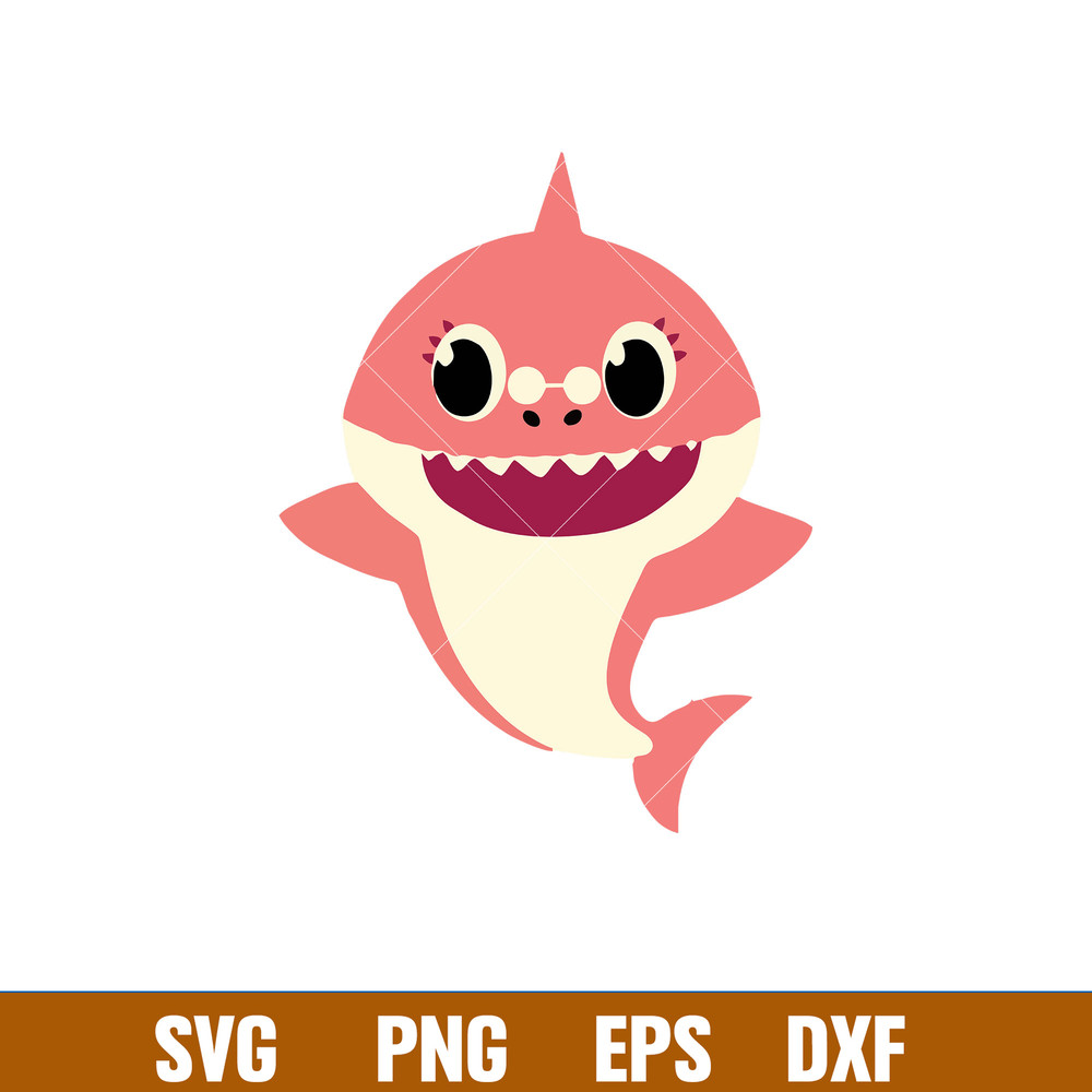 Baby Shark Png, Shark Family Png, Ocean Life Png, Cute Fish Png, Shark Png Digital File, BBS29.jpg