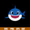 Baby Shark Png, Shark Family Png, Ocean Life Png, Cute Fish Png, Shark Png Digital File, BBS31.jpg