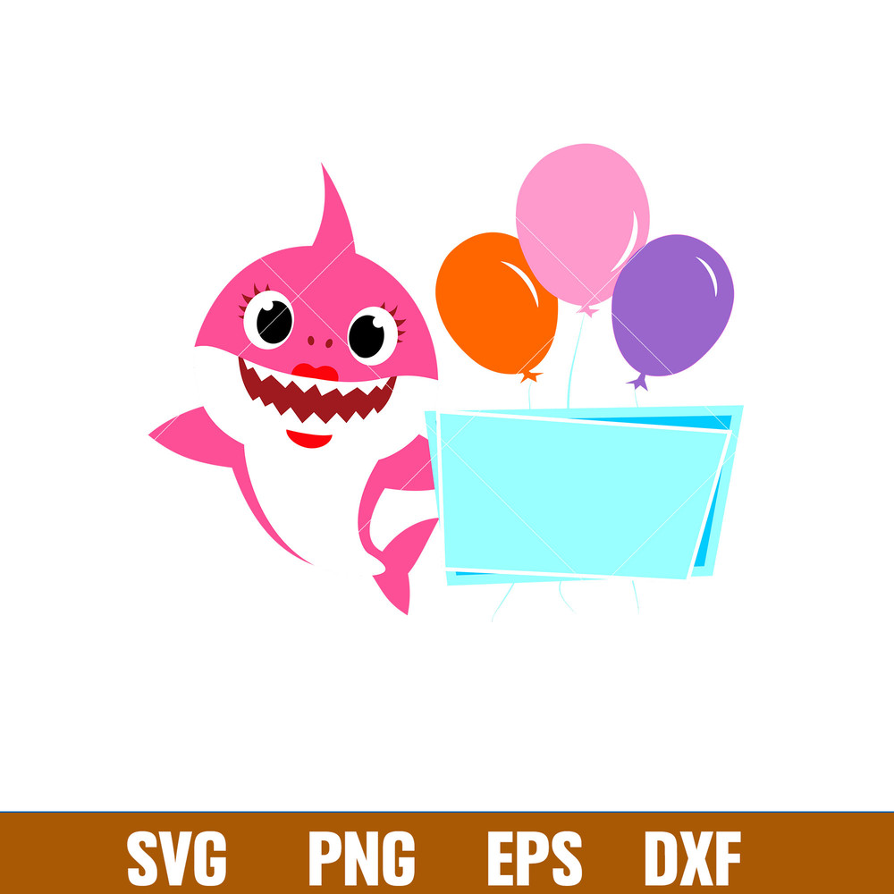 Baby Shark Png, Shark Family Png, Ocean Life Png, Cute Fish Png, Shark Png Digital File, BBS39.jpg