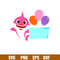Baby Shark Png, Shark Family Png, Ocean Life Png, Cute Fish Png, Shark Png Digital File, BBS39.jpg