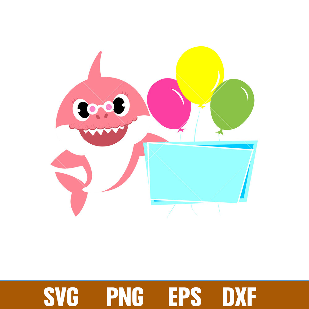 Baby Shark Png, Shark Family Png, Ocean Life Png, Cute Fish Png, Shark Png Digital File, BBS40.jpg