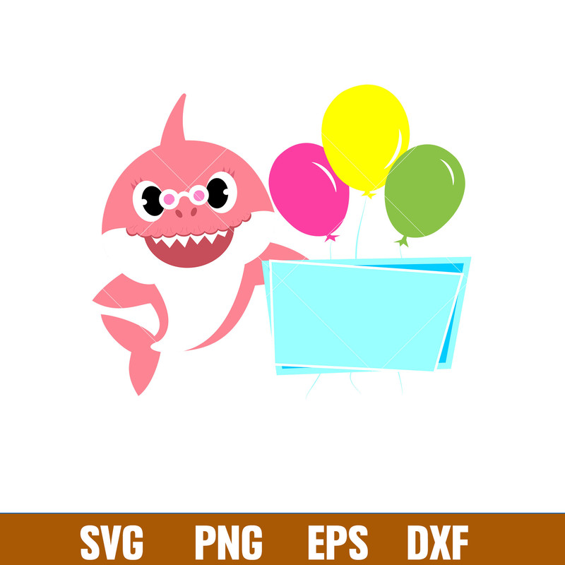 Baby Shark Png, Shark Family Png, Ocean Life Png, Cute Fish Png, Shark Png Digital File, BBS40.jpg