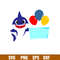 Baby Shark Png, Shark Family Png, Ocean Life Png, Cute Fish Png, Shark Png Digital File, BBS41.jpg