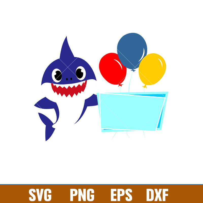 Baby Shark Png, Shark Family Png, Ocean Life Png, Cute Fish Png, Shark Png Digital File, BBS41.jpg