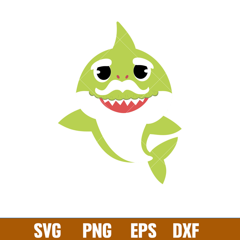 Baby Shark Png, Shark Family Png, Ocean Life Png, Cute Fish Png, Shark Png Digital File, BBS54.jpg