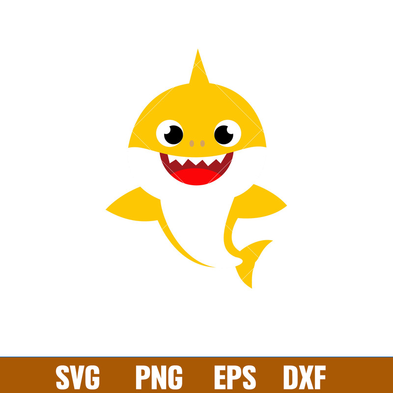 Baby Shark Png, Shark Family Png, Ocean Life Png, Cute Fish Png, Shark Png Digital File, BBS56.jpg