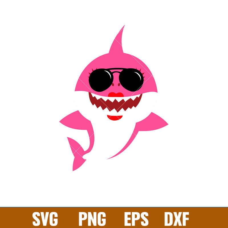 Baby Shark Png, Shark Family Png, Ocean Life Png, Cute Fish Png, Shark Png Digital File, BBS59.jpg