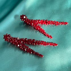 Crystal-embellished Double Drop Earrings