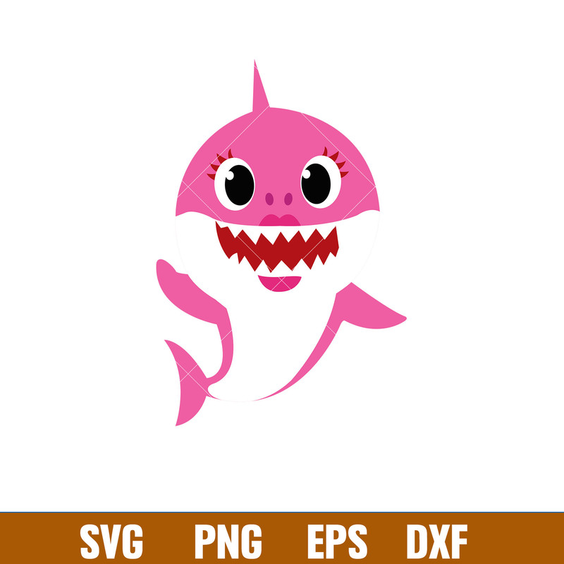 Baby Shark Png, Shark Family Png, Ocean Life Png, Cute Fish Png, Shark Png Digital File, BBS89.jpg
