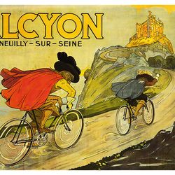 cycles, motos alcyon  - cross stitch pattern counted vintage pdf - 111-142