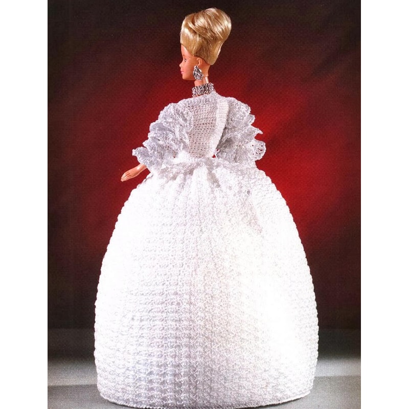 Fashion doll Barbie beautiful white dress1.jpg