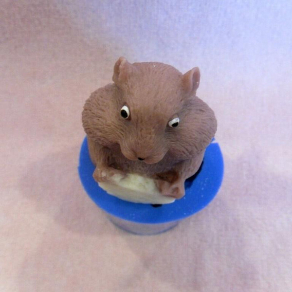 Hamster with a cookie soap