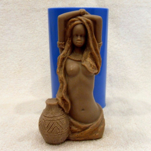 African woman soap