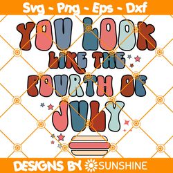 You look like the 4th of july SVG, 4th of July svg, Fourth Of July svg, America  Patriotic svg, Independence day svg