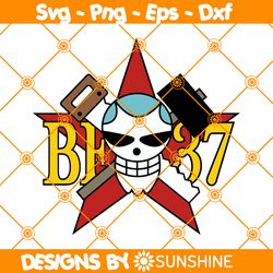 Franky BF 37 SVG, One Piece Logo SVG, Anime One Piece SVG, Japanese Anime Series SVG, File For Cricut