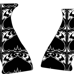 g19, glock 19, hand stippling svg ai design custom,black white vector outline or line art file for cnc laser cutting, wo