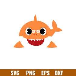 Baby Shark Png, Shark Family Png, Ocean Life Png, Cute Fish Png, Shark Png Digital File, BBS99
