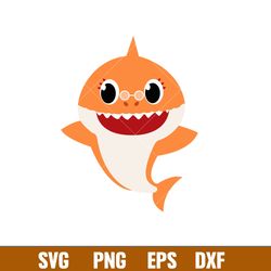 Baby Shark Svg, Family Shark Svg, Shark Svg, Ocean Life Svg, Png Dxf Eps Pdf File, BS05