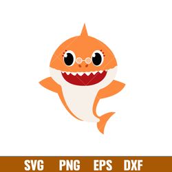 baby shark svg, family shark svg, shark svg, ocean life svg, png dxf eps pdf file, bs05