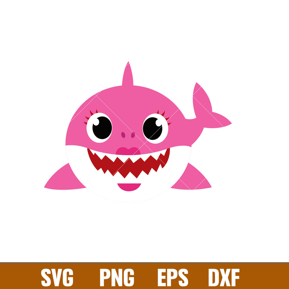 Baby Shark Svg, Family Shark Svg, Shark Svg, Ocean Life Svg, Png Dxf Eps Pdf File, BS10.jpg
