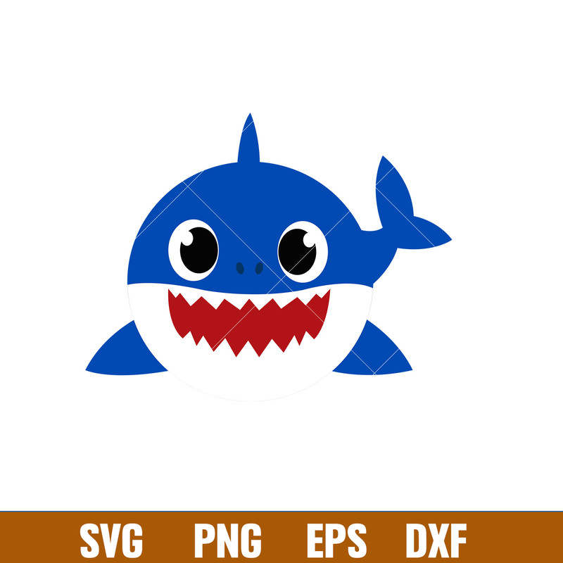 Baby Shark Svg, Family Shark Svg, Shark Svg, Ocean Life Svg, Png Dxf Eps Pdf File, BS11.jpg