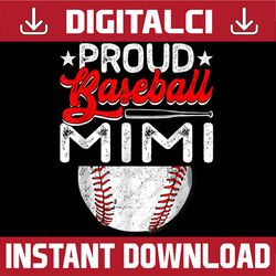 proud baseball mimi mother's day sport lover mama mom happy mother's day png sublimation design