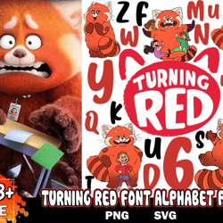 turning red bundle svg, mei lee svg, red panda svg, meilin svg, tuning red png, turning red clipart, mei lee png