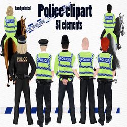 Police clipart: "UK POLICEMAN CLIPART" Cops clipart Bobby police hat Man in uniform London police mug design Police on h