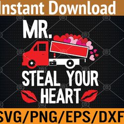 mr steal your heart valentines day cute svg, eps, png, dxf, digital download