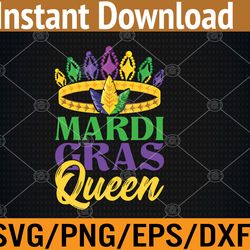 carnival celebration party costume queen mardi gras  svg, eps, png, dxf, digital download