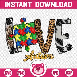 love autism png, autism awareness, autism png, autism design, western png, western design, sublimation design,digital do