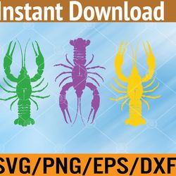 mardi gras crawfish jester hat bead svg, eps, png, dxf, digital download